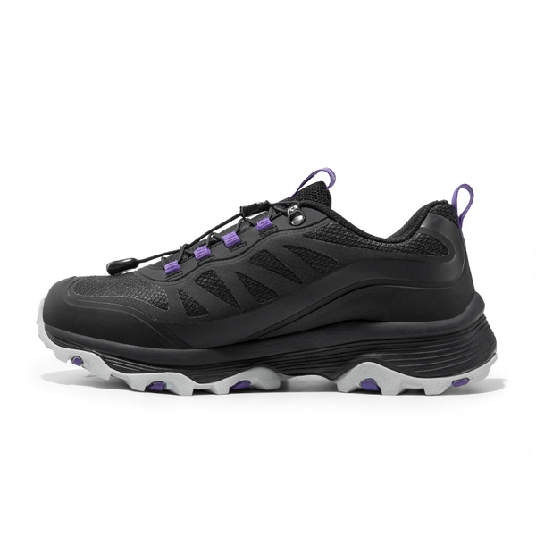 Women's Waterproof Mesh Hiking Shoes - BLACK/PURPLE - 5
